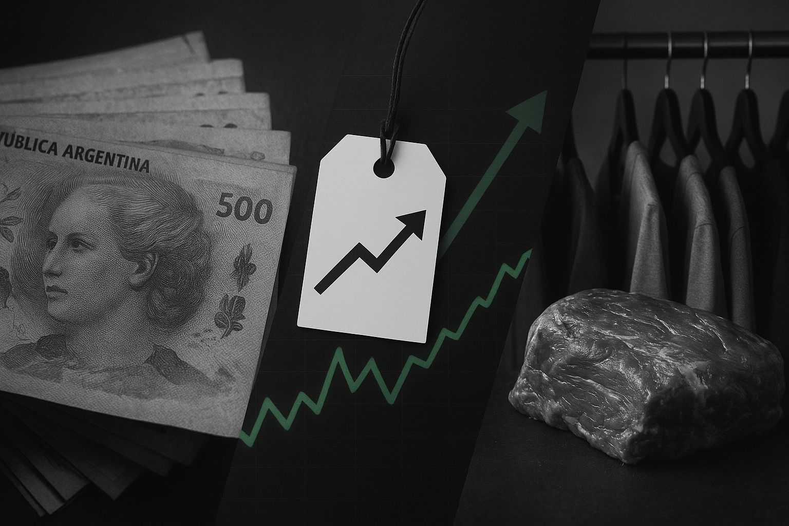 Inflación en Argentina: aumentos significativos en carne y precios de vestimenta