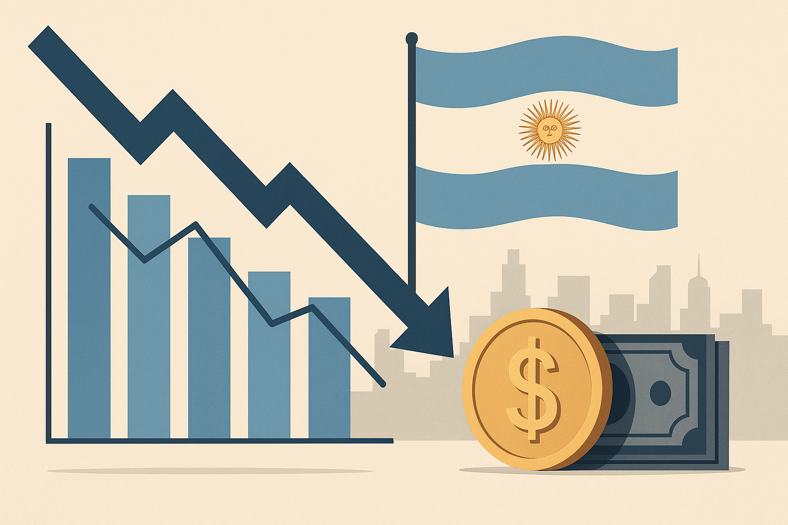 desaceleración de la inflación en Argentina