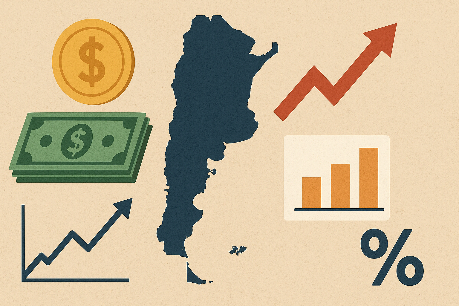 Dólar, tasas e inflación Argentina