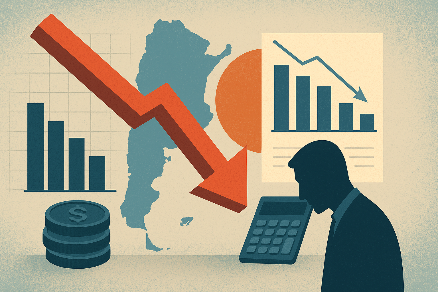 caída de la recaudación fiscal